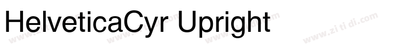 HelveticaCyr Upright字体转换